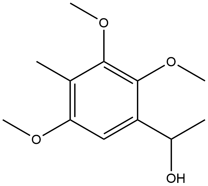 2,3,5-Trimethoxy-α,4-dimethylbenzenemethanol Structure