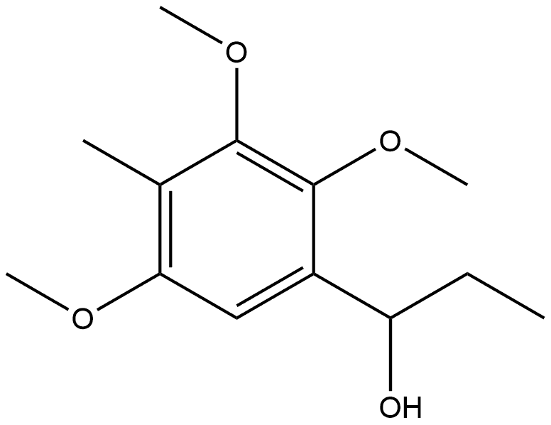 α-Ethyl-2,3,5-trimethoxy-4-methylbenzenemethanol 구조식 이미지