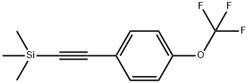 Benzene, 1-(trifluoromethoxy)-4-[2-(trimethylsilyl)ethynyl]- Structure