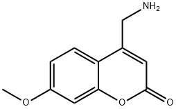 2H-1-Benzopyran-2-one, 4-(aminomethyl)-7-methoxy- Structure