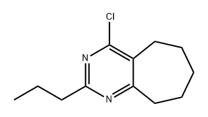 5H-Cycloheptapyrimidine, 4-chloro-6,7,8,9-tetrahydro-2-propyl- Structure