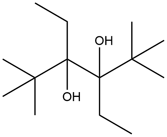 3,4-Diethyl-2,2,5,5-tetramethyl-3,4-hexanediol Structure