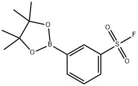 Benzenesulfonyl fluoride, 3-(4,4,5,5-tetramethyl-1,3,2-dioxaborolan-2-yl)- Structure