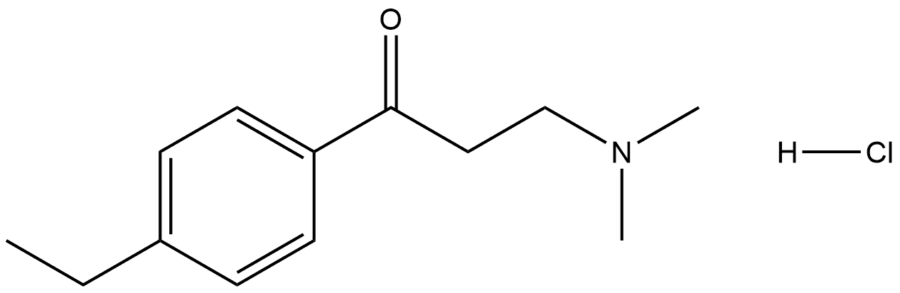 3-(Dimethylamino)-1-(4-ethylphenyl)-1-propanone Hydrochloride Structure