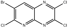 Pyrido[2,3-b]pyrazine, 7-bromo-2,3,6-trichloro- Structure