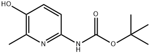 Carbamic acid, N-(5-hydroxy-6-methyl-2-pyridinyl)-, 1,1-dimethylethyl ester Structure