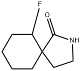 2-Azaspiro[4.5]decan-1-one, 6-fluoro- 구조식 이미지