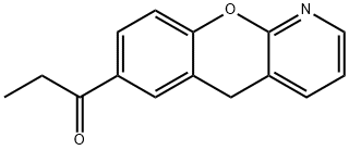 1-Propanone, 1-(5H-[1]benzopyrano[2,3-b]pyridin-7-yl)- Structure