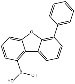 Boronic acid, B-(6-phenyl-1-dibenzofuranyl)- Structure