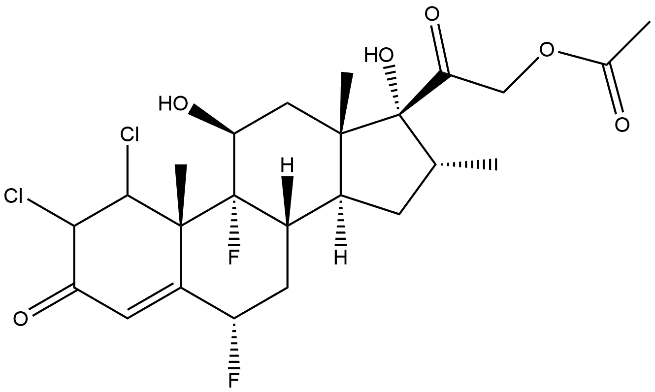 Halometasone Impurity 4 Structure