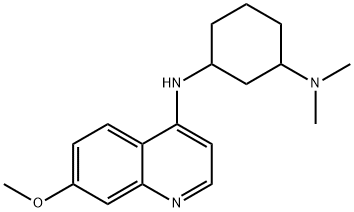 1,3-Cyclohexanediamine, N3-(7-methoxy-4-quinolinyl)-N1,N1-dimethyl- Structure