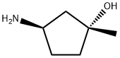 Cyclopentanol, 3-amino-1-methyl-, (1R,3R)- Structure