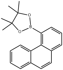 1,3,2-Dioxaborolane, 4,4,5,5-tetramethyl-2-(4-phenanthrenyl)- Structure