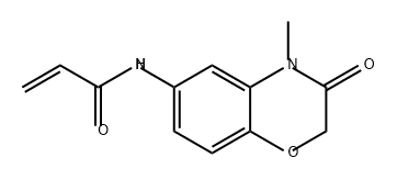 2-Propenamide, N-(3,4-dihydro-4-methyl-3-oxo-2H-1,4-benzoxazin-6-yl)- Structure