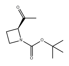 1-Azetidinecarboxylic acid, 2-acetyl-, 1,1-dimethylethyl ester, (2S)- 구조식 이미지