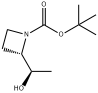 1-Azetidinecarboxylic acid, 2-[(1R)-1-hydroxyethyl]-, 1,1-dimethylethyl ester, (2S)- 구조식 이미지