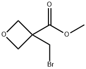 3-Oxetanecarboxylic acid, 3-(bromomethyl)-, methyl ester Structure