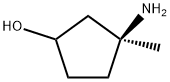 Cyclopentanol, 3-amino-3-methyl-, (3S)- Structure