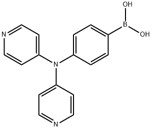 Boronic acid, B-[4-(di-4-pyridinylamino)phenyl]- Structure