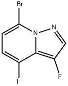 Pyrazolo[1,5-a]pyridine, 7-bromo-3,4-difluoro- 구조식 이미지