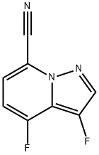 Pyrazolo[1,5-a]pyridine-7-carbonitrile, 3,4-difluoro- 구조식 이미지