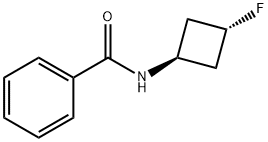 N-[(1r,3r)-3-fluorocyclobutyl]benzamide, trans Structure