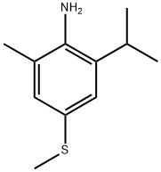 Benzenamine, 2-methyl-6-(1-methylethyl)-4-(methylthio)- 구조식 이미지