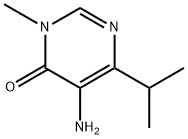 4(3H)-Pyrimidinone, 5-amino-3-methyl-6-(1-methylethyl)- 구조식 이미지