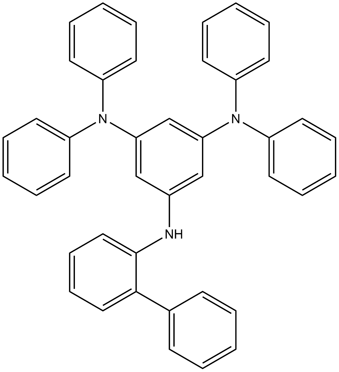 N5-[1,1′-Biphenyl]-2-yl-N1,N1,N3,N3-tetraphenyl-1,3,5-benzenetriamine Structure