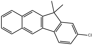 11H-Benzo[b]fluorene, 2-chloro-11,11-dimethyl- 구조식 이미지