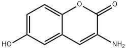 2H-1-Benzopyran-2-one, 3-amino-6-hydroxy- Structure