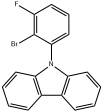 9H-Carbazole, 9-(2-bromo-3-fluorophenyl)- Structure