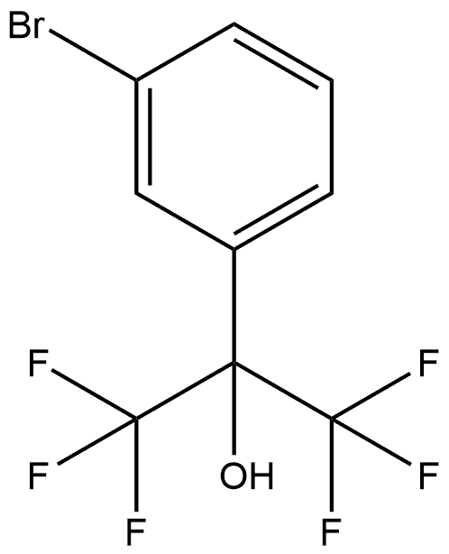 3-Bromo-α,α-bis(trifluoromethyl)benzenemethanol Structure