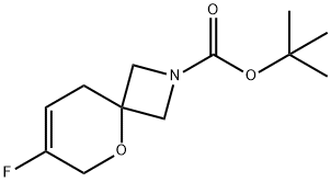 5-Oxa-2-azaspiro[3.5]non-7-ene-2-carboxylic acid, 7-fluoro-, 1,1-dimethylethyl ester Structure