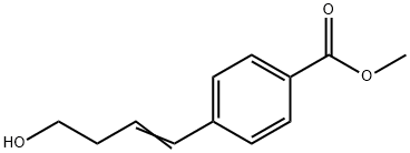 Benzoic acid, 4-(4-hydroxy-1-buten-1-yl)-, methyl ester 구조식 이미지