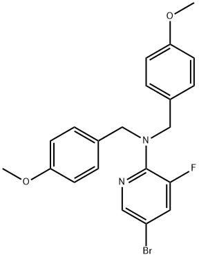 5-Bromo-3-fluoro-N,N-bis[(4-methoxyphenyl)methyl]-2-pyridinamine Structure