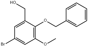 (2-(Benzyloxy)-5-bromo-3-methoxyphenyl)methanol Structure