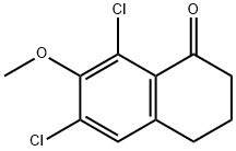 1(2H)-Naphthalenone, 6,8-dichloro-3,4-dihydro-7-methoxy- Structure