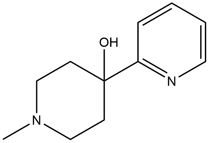 1-methyl-4-(pyridin-2-yl)piperidin-4-ol Structure