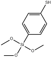 Benzenethiol, 4-(trimethoxysilyl)- Structure