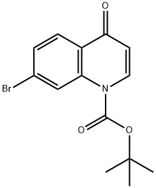 tert-Butyl 7-bromo-4-oxoquinoline-1-carboxylate Structure