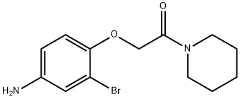 2-(4-Amino-2-bromophenoxy)-1-(piperidin-1-yl)ethanone Structure