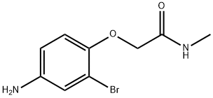 2-(4-Amino-2-bromophenoxy)-N-methylacetamide Structure