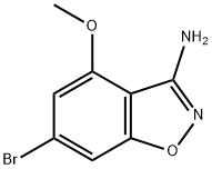 1,2-Benzisoxazol-3-amine, 6-bromo-4-methoxy- Structure