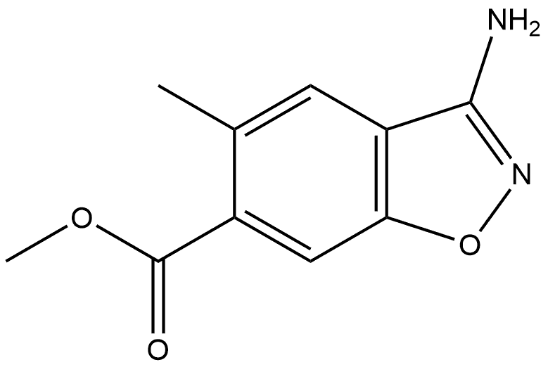 Methyl 3-Amino-5-methylbenzo[d]isoxazole-6-carboxylate Structure