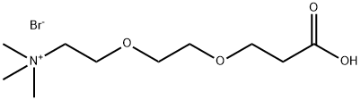 Ethanaminium, 2-[2-(2-carboxyethoxy)ethoxy]-N,N,N-trimethyl-, bromide (1:1) Structure