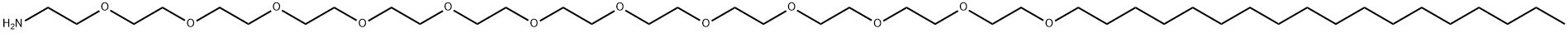 C18-PEG12-Amine Structure