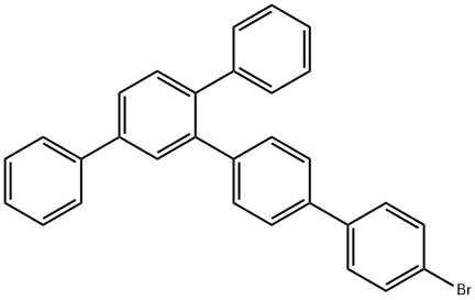 1,1':2',1'':4'',1'''-Quaterphenyl, 4'''-bromo-4'-phenyl- Structure