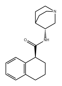 1-Naphthalenecarboxamide, N-(3R)-1-azabicyclo[2.2.2]oct-3-yl-1,2,3,4-tetrahydro-, (1S)- Structure