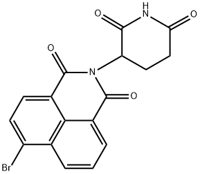 6-bromo-2-(2,6-dioxopiperidin-3-yl)-1H-benzo[de]isoquinoline-1,3(2H)-dione Structure